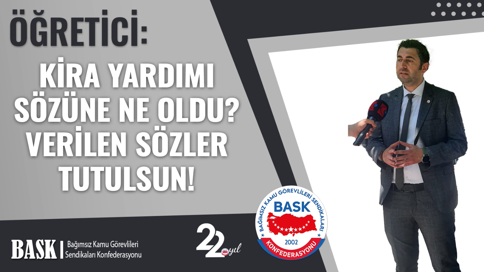 ÖĞRETİCİ: KİRA YARDIMI SÖZÜNE NE OLDU? VERİLEN SÖZLER TUTULSUN!