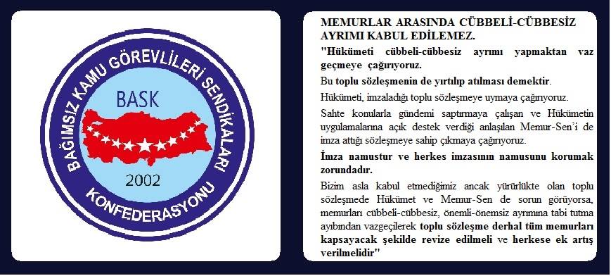 Memurlar Arasında Cübbeli-Cübbesiz Ayrımı Kabul Edilemez.