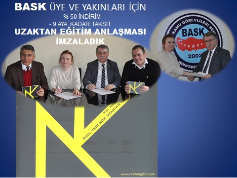 BASK’a Bağlı Sendikaların Üyeleri ve Yakınları İçin Uzaktan Eğitim Anlaşması