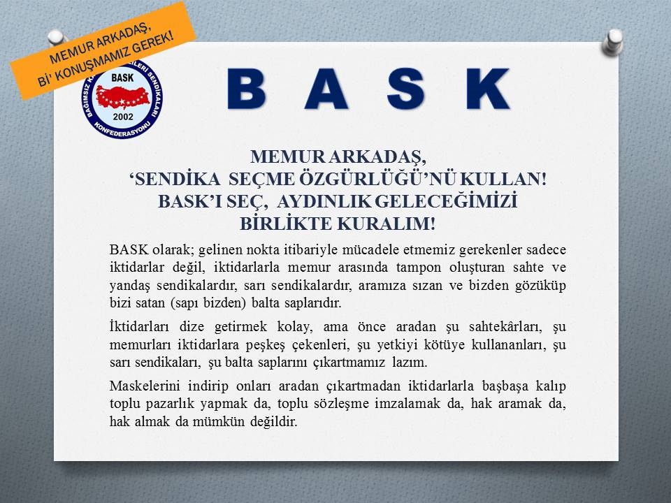 Memur Arkadaş, Sendika Seçme Özgürlüğünü Kullan!
