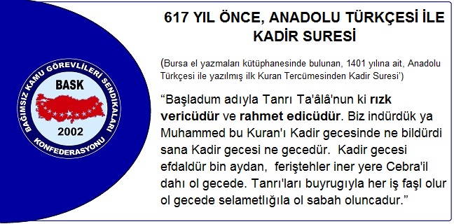 Kadir Geceniz Mübarek Olsun!