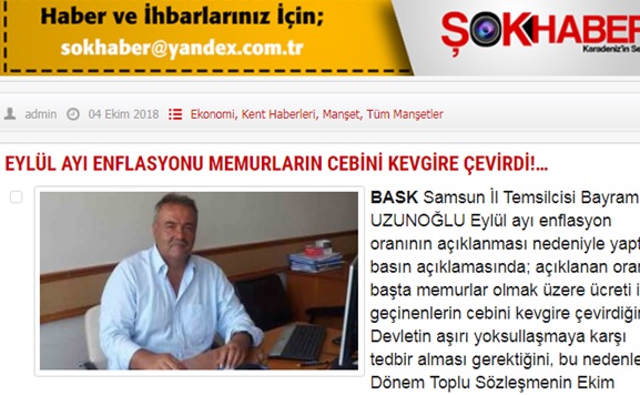 Samsun Temsilcimiz Bayram Uzunoğlu: Memurların Cebi Kevgire Döndü!…
