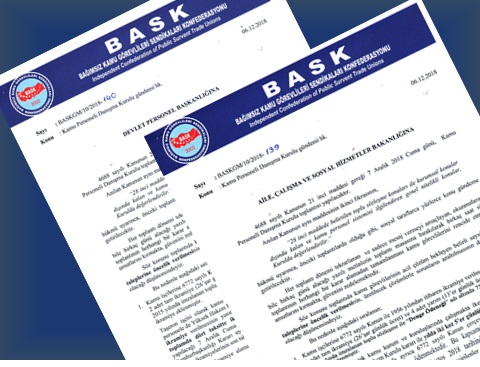 BASK Kpdk’nda Görüşülmek Üzere Taleplerini Bakanlığa İletti