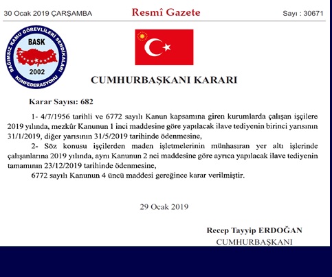 Kamu İşçilerine İlk İkramiye 31 Ocak’ta, Memurlara Yine Yok.