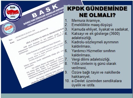 BASK’tan Kpdk Uyarısı: “Gündemli Toplanın ve Karar Almadan Dağılmayın!”