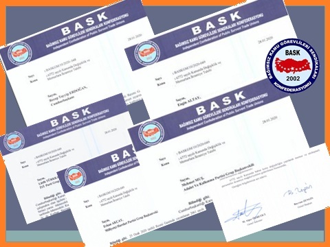 BASK'tan Memurlara İkramiye İçin Cumhurbaşkanına 12. Başvuru