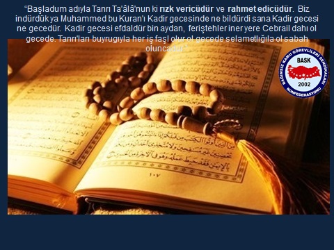 Kadir Gecemiz Mübarek Olsun...