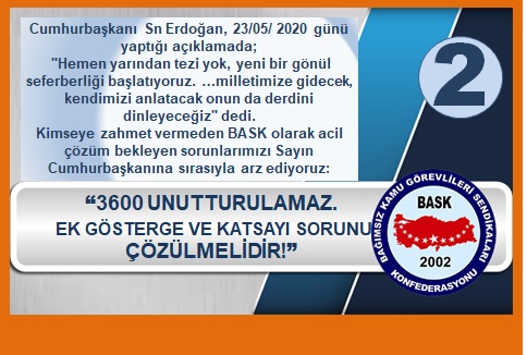 3600 Taahhütü Yerine Getirilmeli, Ek Gösterge ve Katsayı Adaletsizliğine Son Verilmelidir!