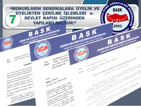 “Sendikalara E-Devlet Kapısı Üzerinden Üyelik” Talebimiz Karşılık Buldu, Çalışma Başlatıldı