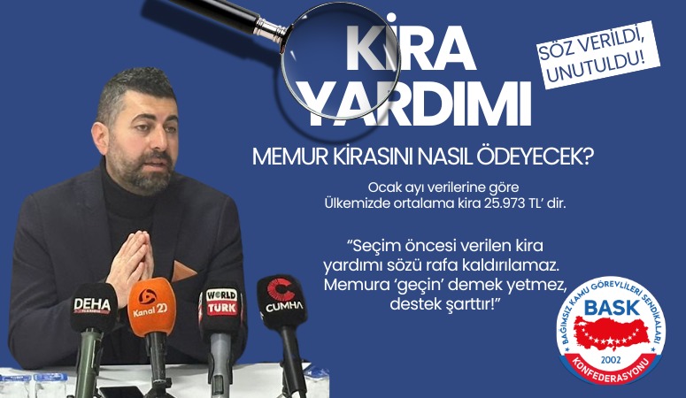 ÖĞRETİCİ:MEMUR KİRASINI NASIL ÖDEYECEK?SÖZ VERİLDİ, UNUTULDU!