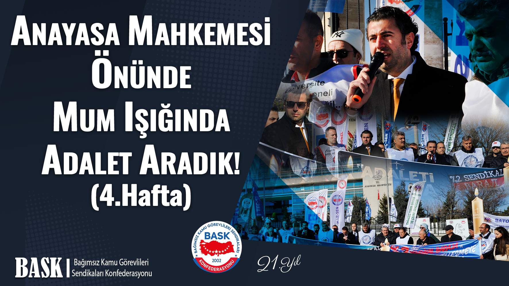 Anayasa Mahkemesi Önünde Mum Işığında Adalet Aradık! (4.hafta)