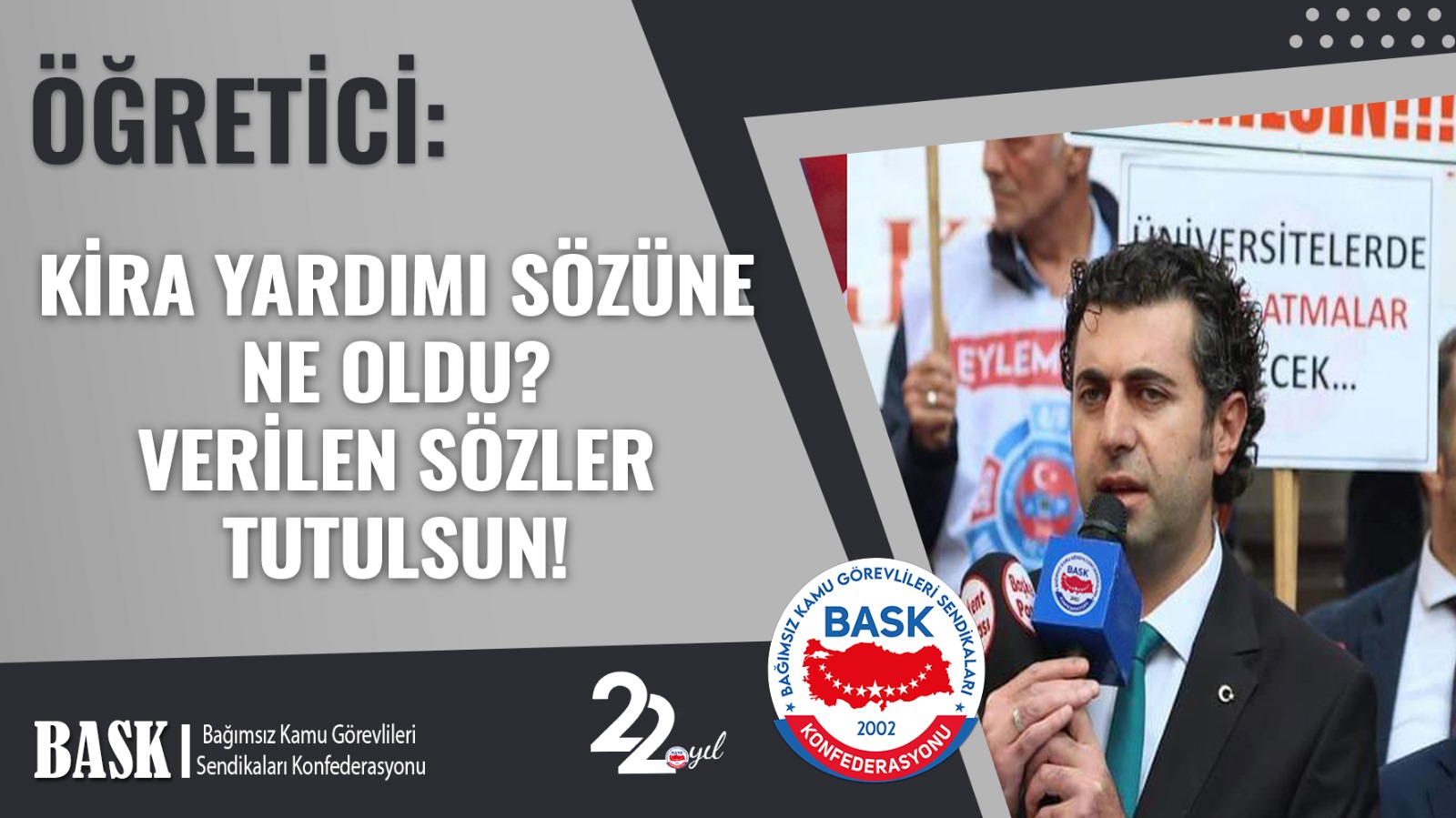 KİRA YARDIMI SÖZÜNE NE OLDU? VERİLEN SÖZLER TUTULSUN!