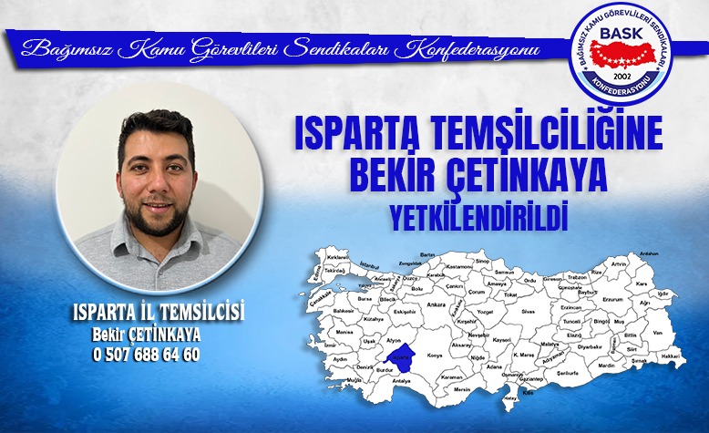 BASK bekir-cetinkaya-bask-isparta-il-temsilcisi-oldu